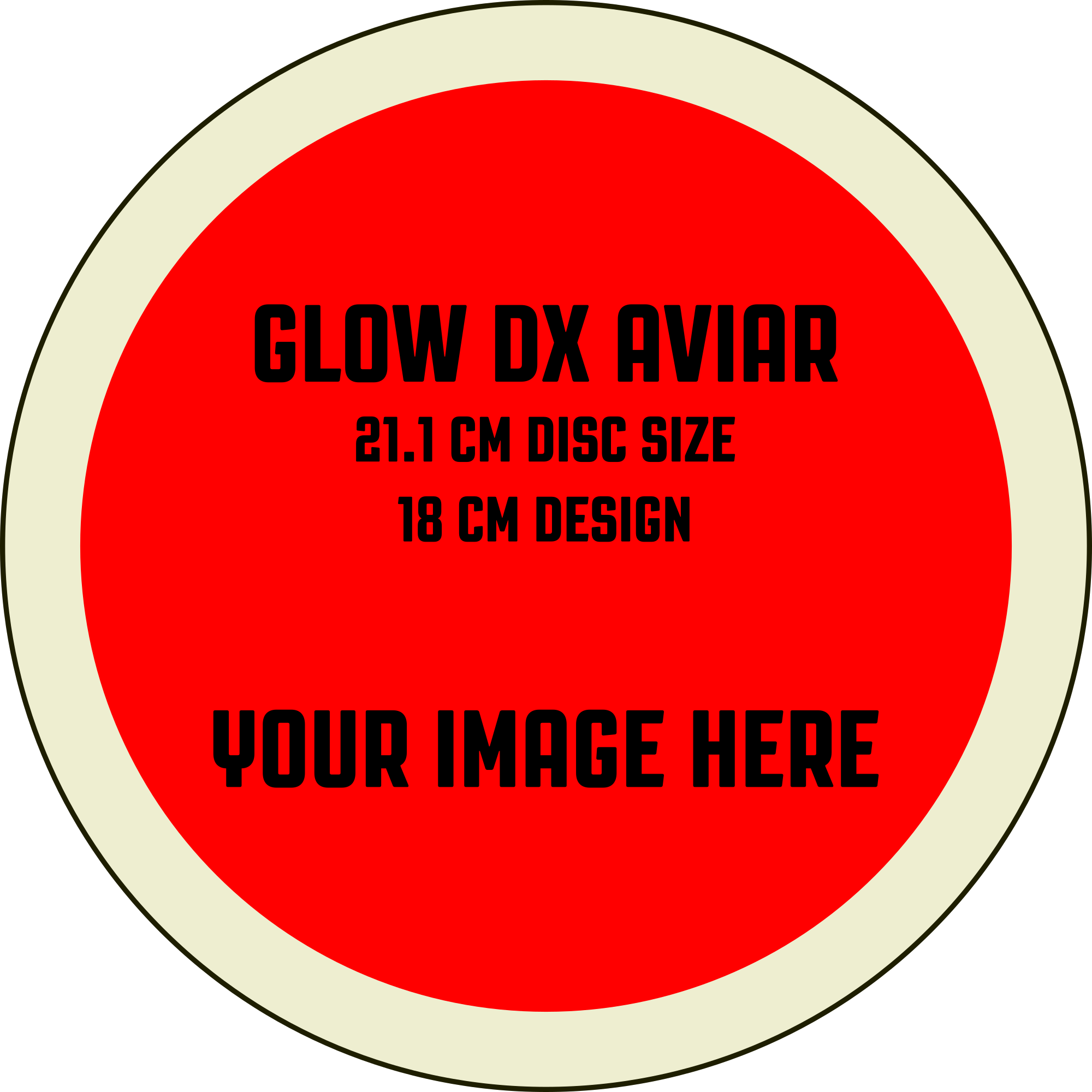Custom INNColour Printed Disc (Proto Glow DX Aviar)