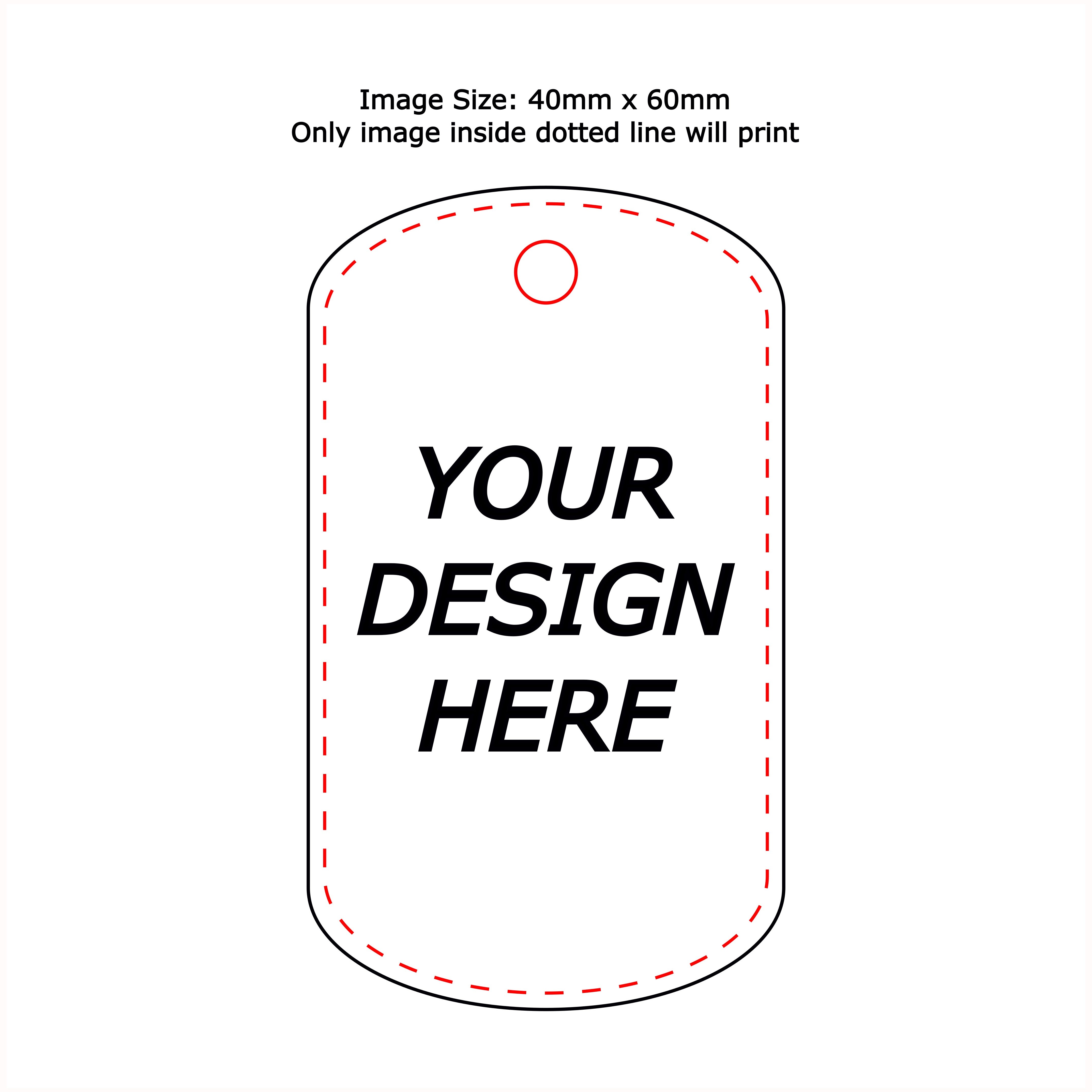 Custom INNColour Bag Tags (Single Side Print)