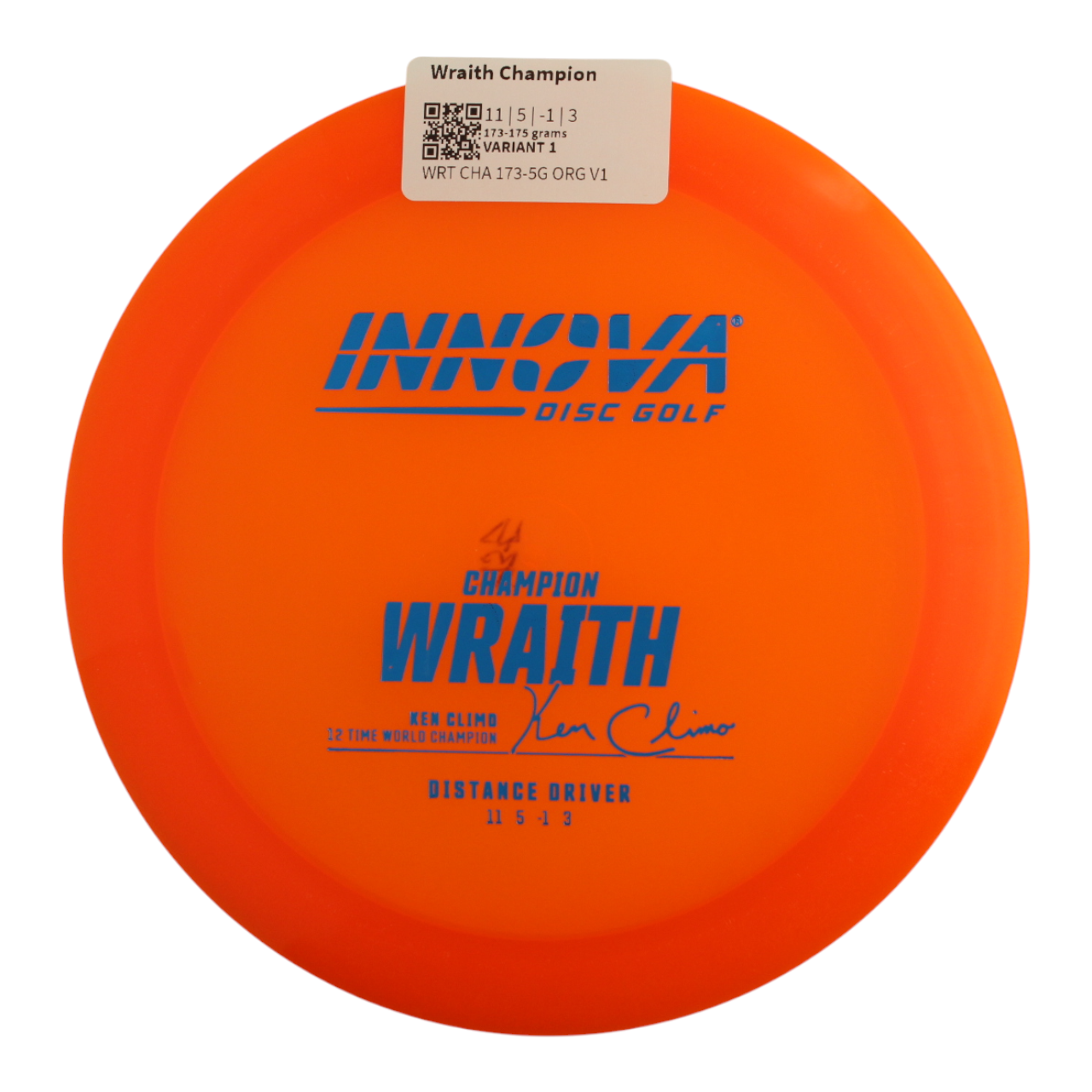 Innova Disc Golf champion Wraith Distance Driver Overstable Cold weather Reliable Experienced Players Headwind Use clear plastic all Weather Consistent high glide forehand friendly good grip premium feel