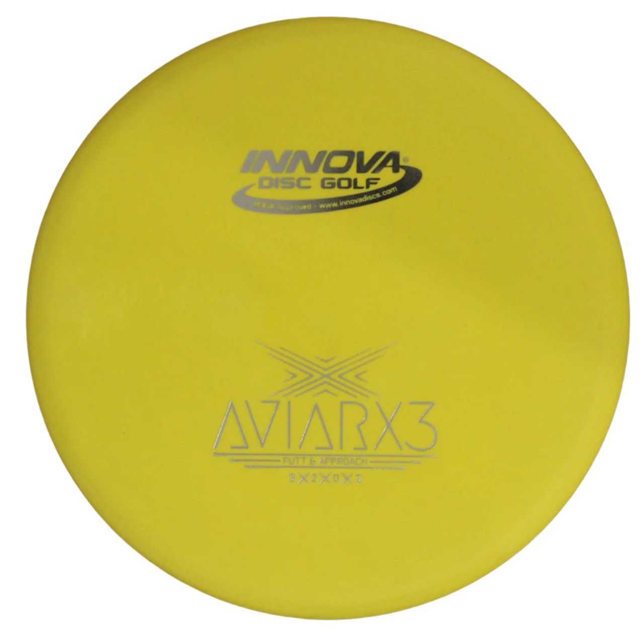 Innova Disc Golf Canada Champion AviarX3 Aviar X3 Innova Disc Golf Canada AviarX3 Putt & Approach Disc INNOVA DISC GOLF CANADA
PUTT AND APPROACH
STABLE PUTTER
BC ONTARIO
SPIN PUTTS
ONE DISC ROUNDS
Grippy feel Great durability Flexible in cooler conditions Great for distance and control Maintains stability over time Comfortable for grip