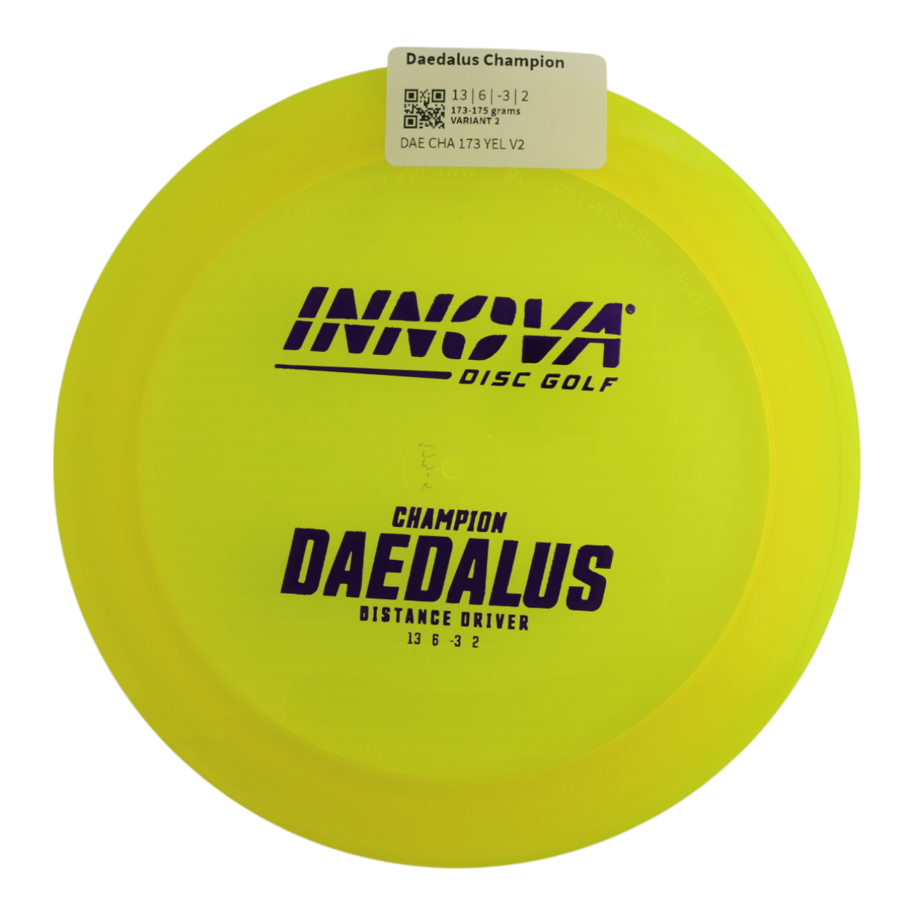Innova Disc Golf Champion Daedalus Distance Driver Grippy feel Good durability Flexible in cooler conditions Great for distance and control Maintains stability over time Comfortable for grip
