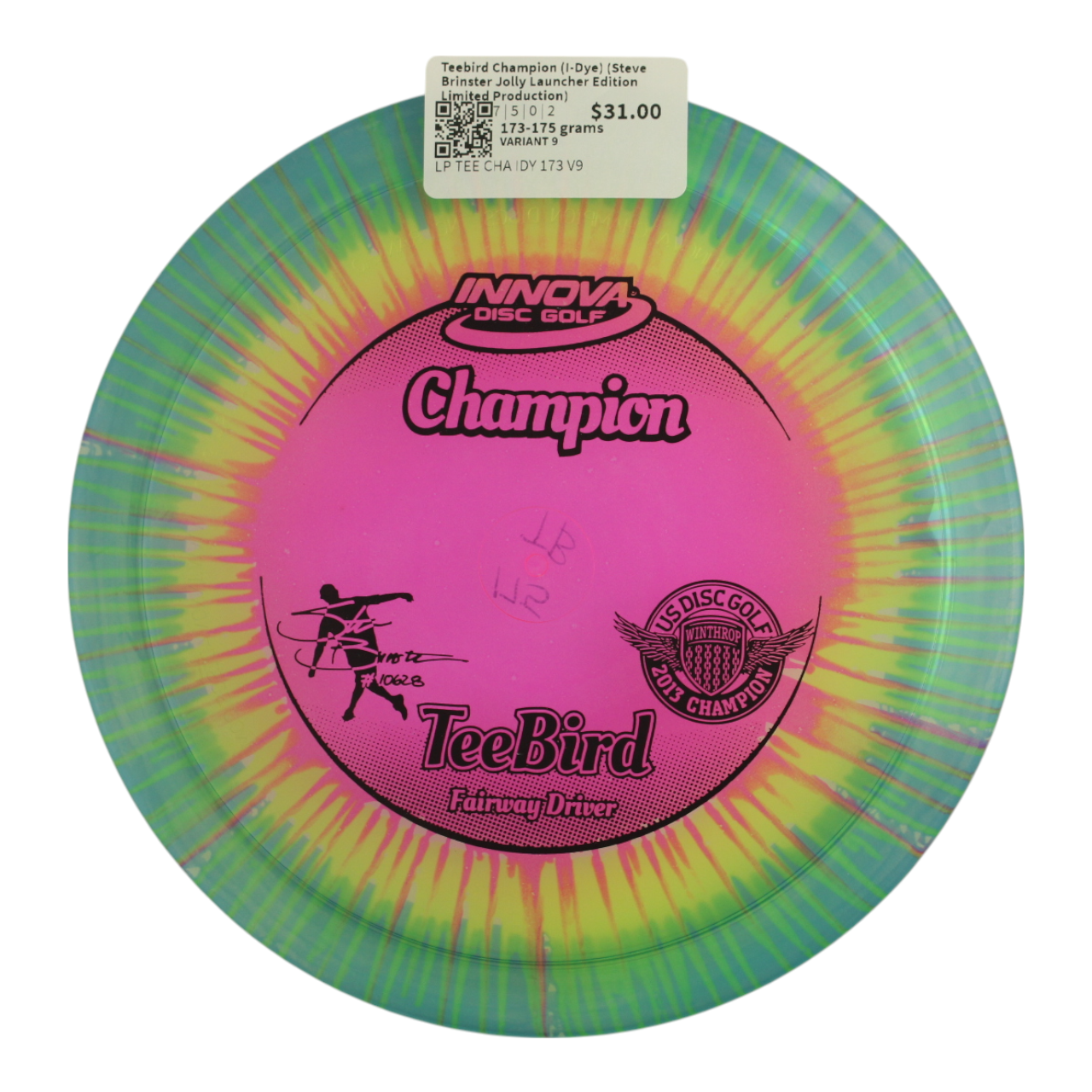 Teebird Champion (I-Dye) (Steve Brinster Jolly Launcher Edition - Limited Production)