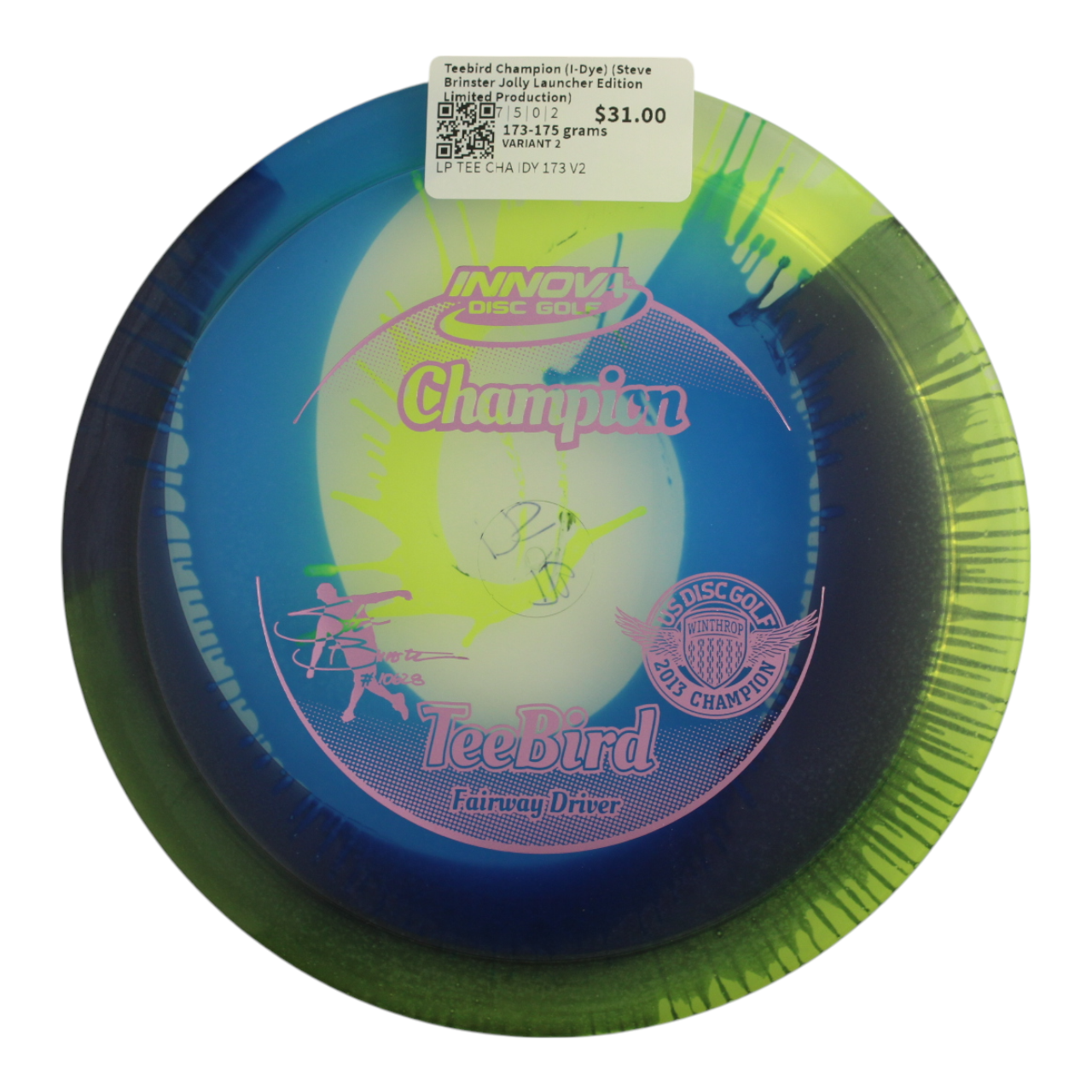 Teebird Champion (I-Dye) (Steve Brinster Jolly Launcher Edition - Limited Production)
