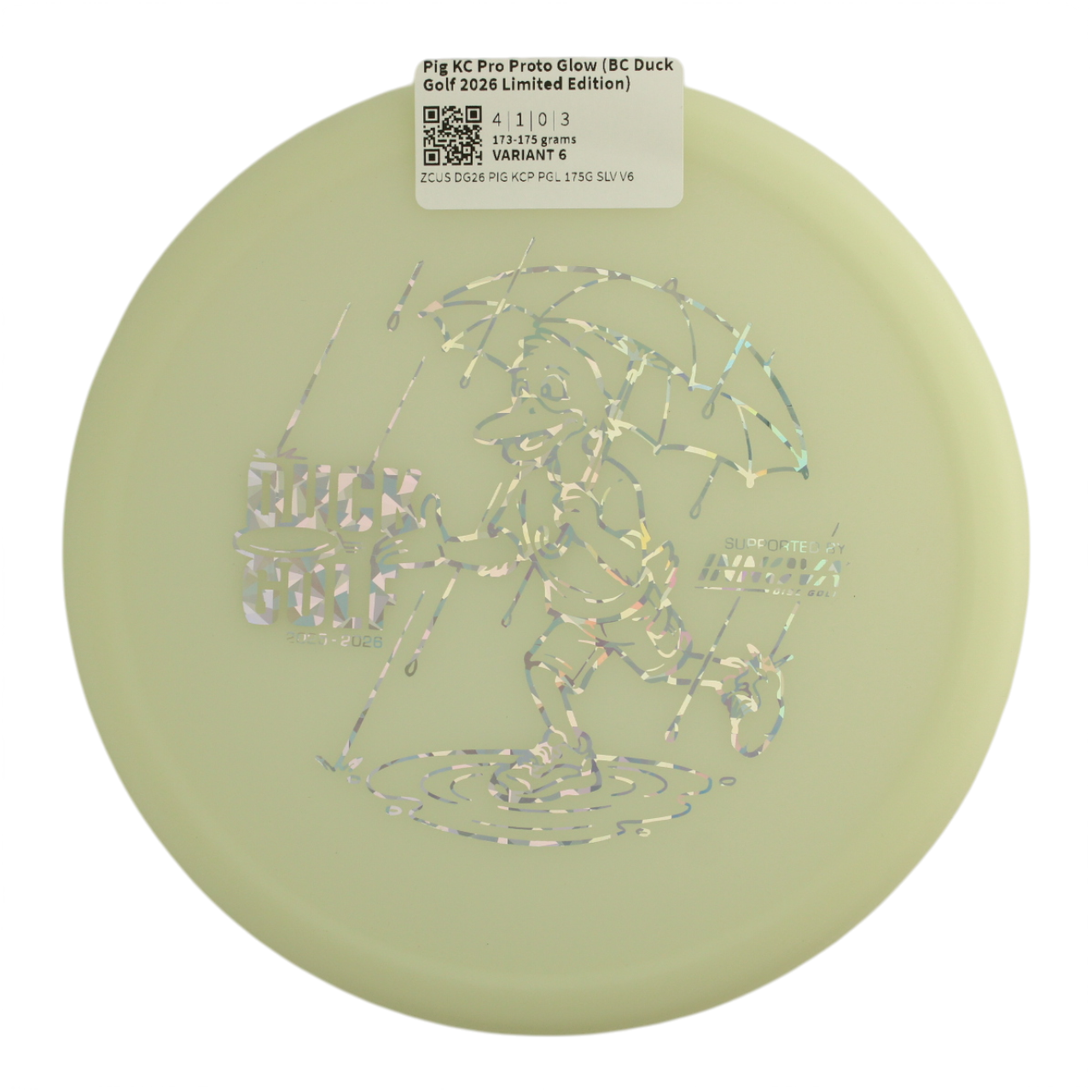 Pig KC Pro Proto Glow (BC Duck Golf 2026 Limited Edition)