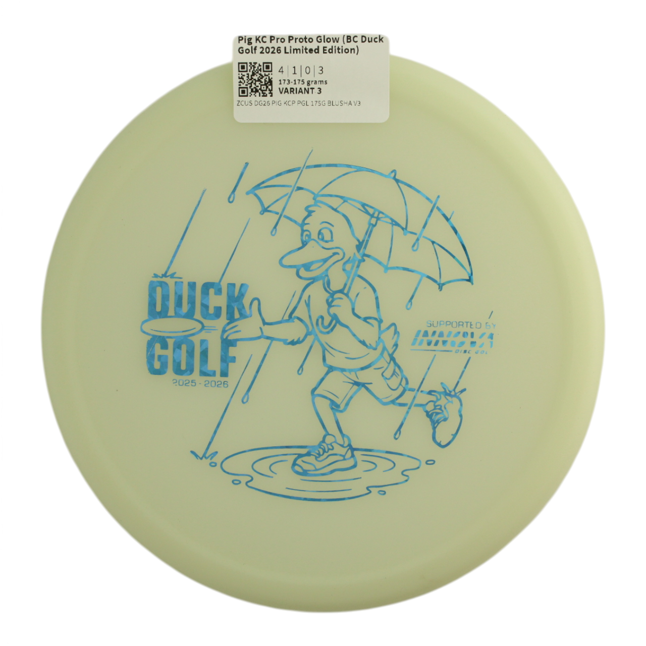 Pig KC Pro Proto Glow (BC Duck Golf 2026 Limited Edition)