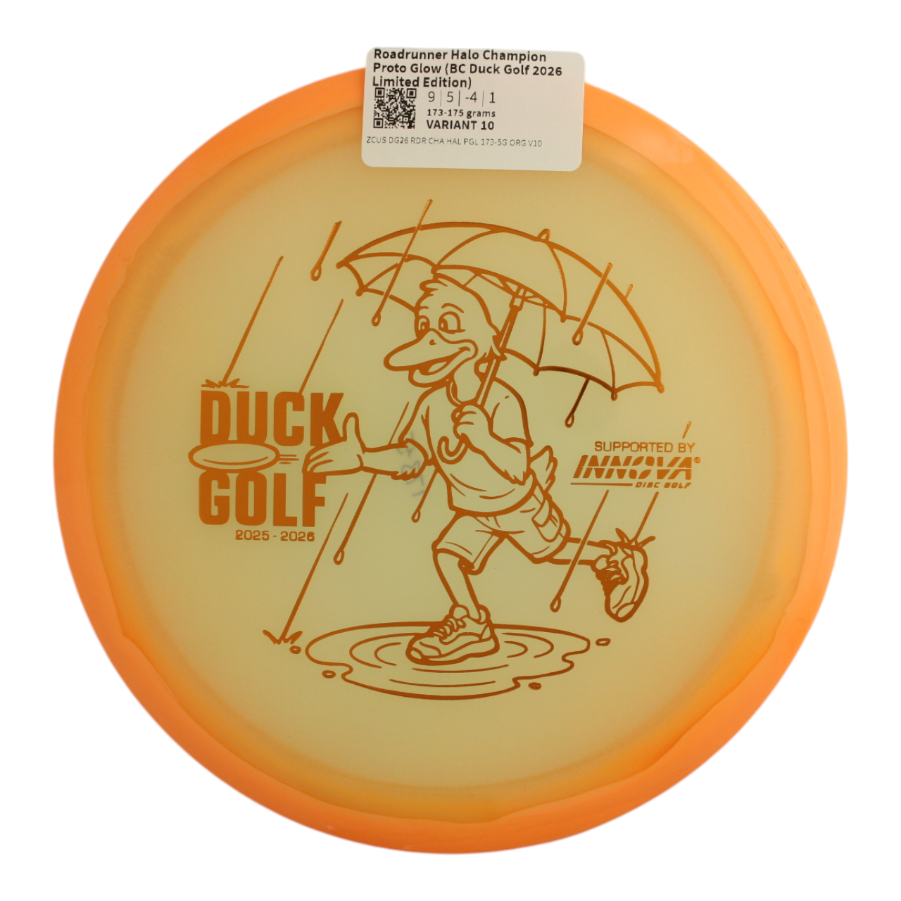 Roadrunner Halo Champion Proto Glow (BC Duck Golf 2026 Limited Edition)