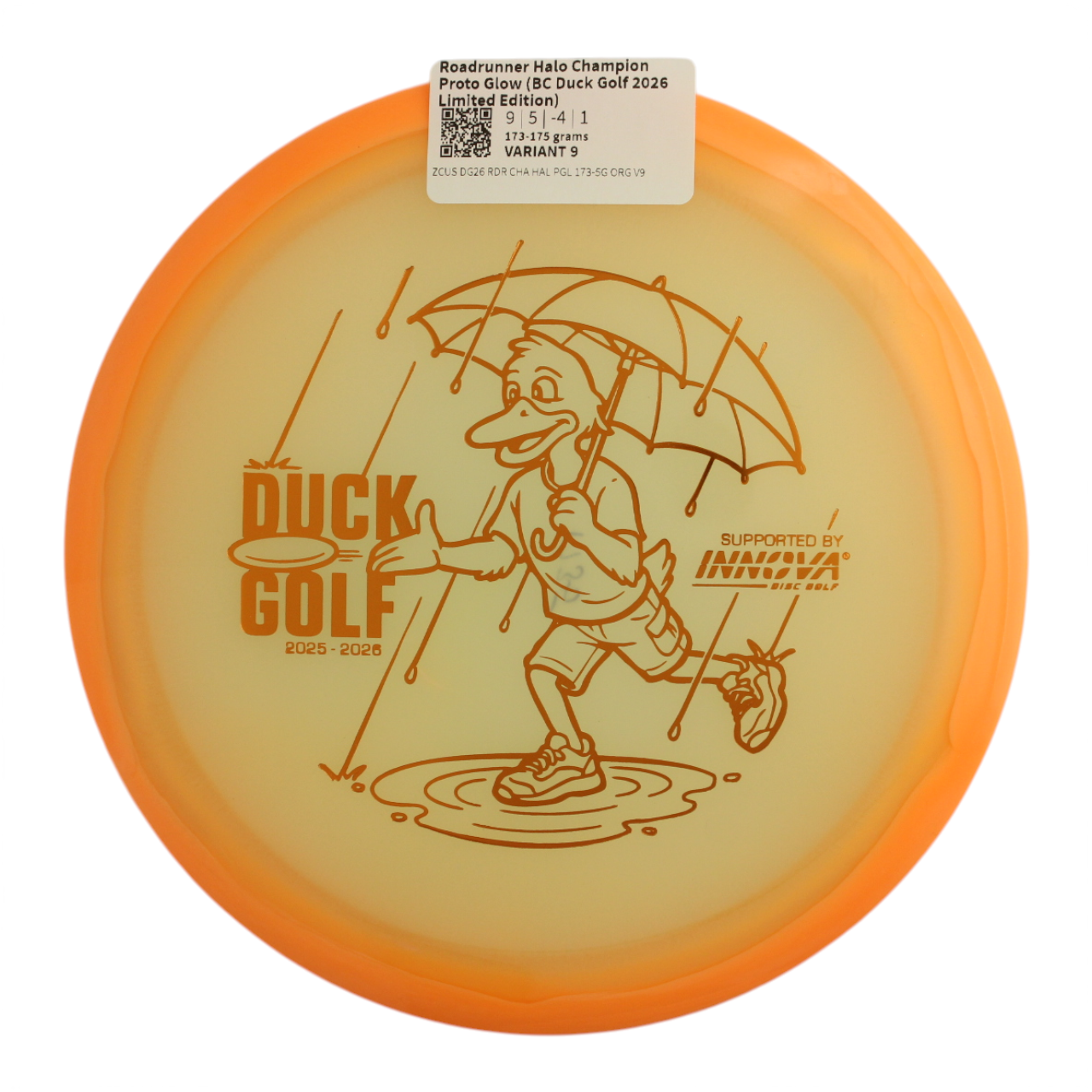 Roadrunner Halo Champion Proto Glow (BC Duck Golf 2026 Limited Edition)