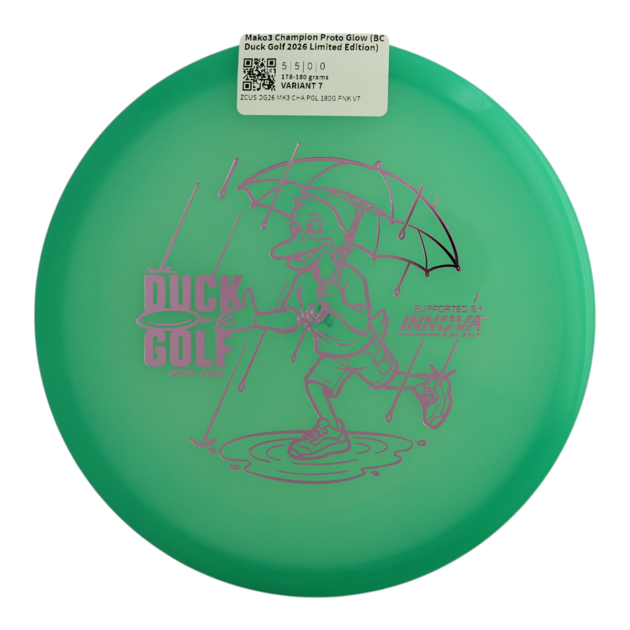 Mako3 Champion Proto Glow (BC Duck Golf 2026 Limited Edition)