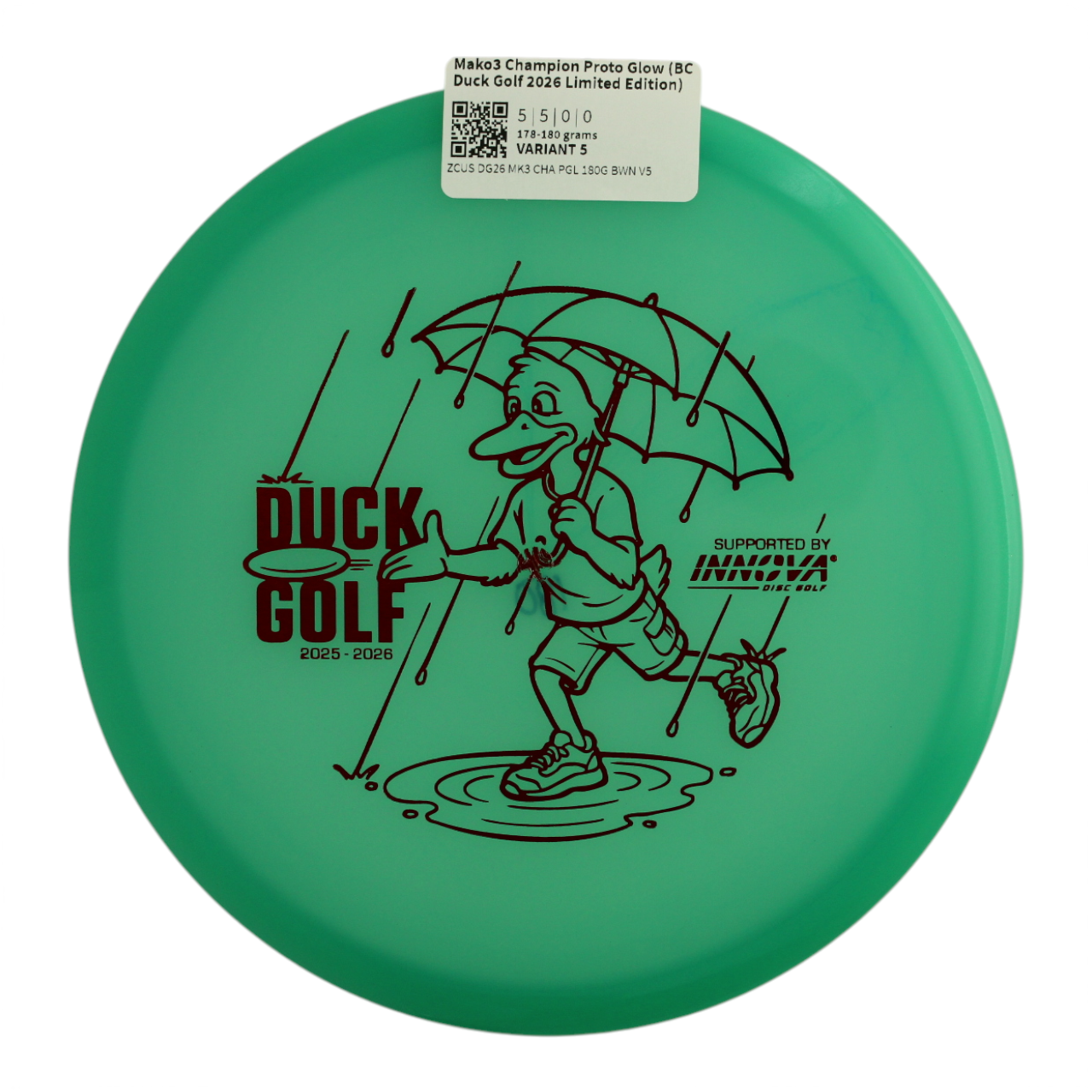Mako3 Champion Proto Glow (BC Duck Golf 2026 Limited Edition)