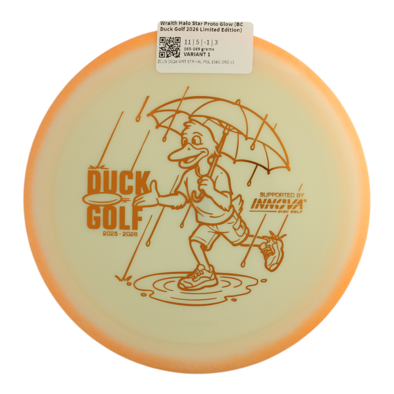 Wraith Halo Star Proto Glow (BC Duck Golf 2026 Limited Edition)