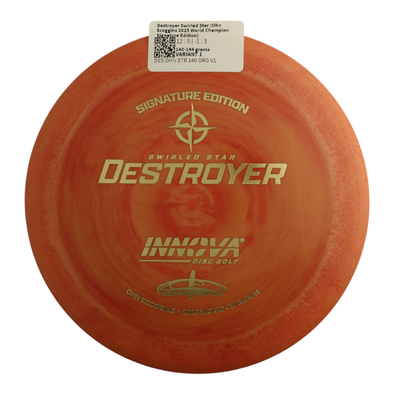 Destroyer Swirled Star (Ohn Scoggins 2025 World Champion Signature Edition)