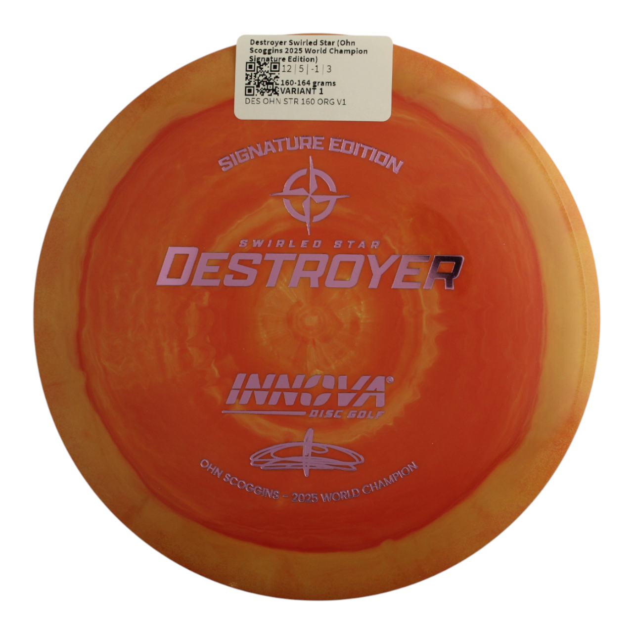 Destroyer Swirled Star (Ohn Scoggins 2025 World Champion Signature Edition)