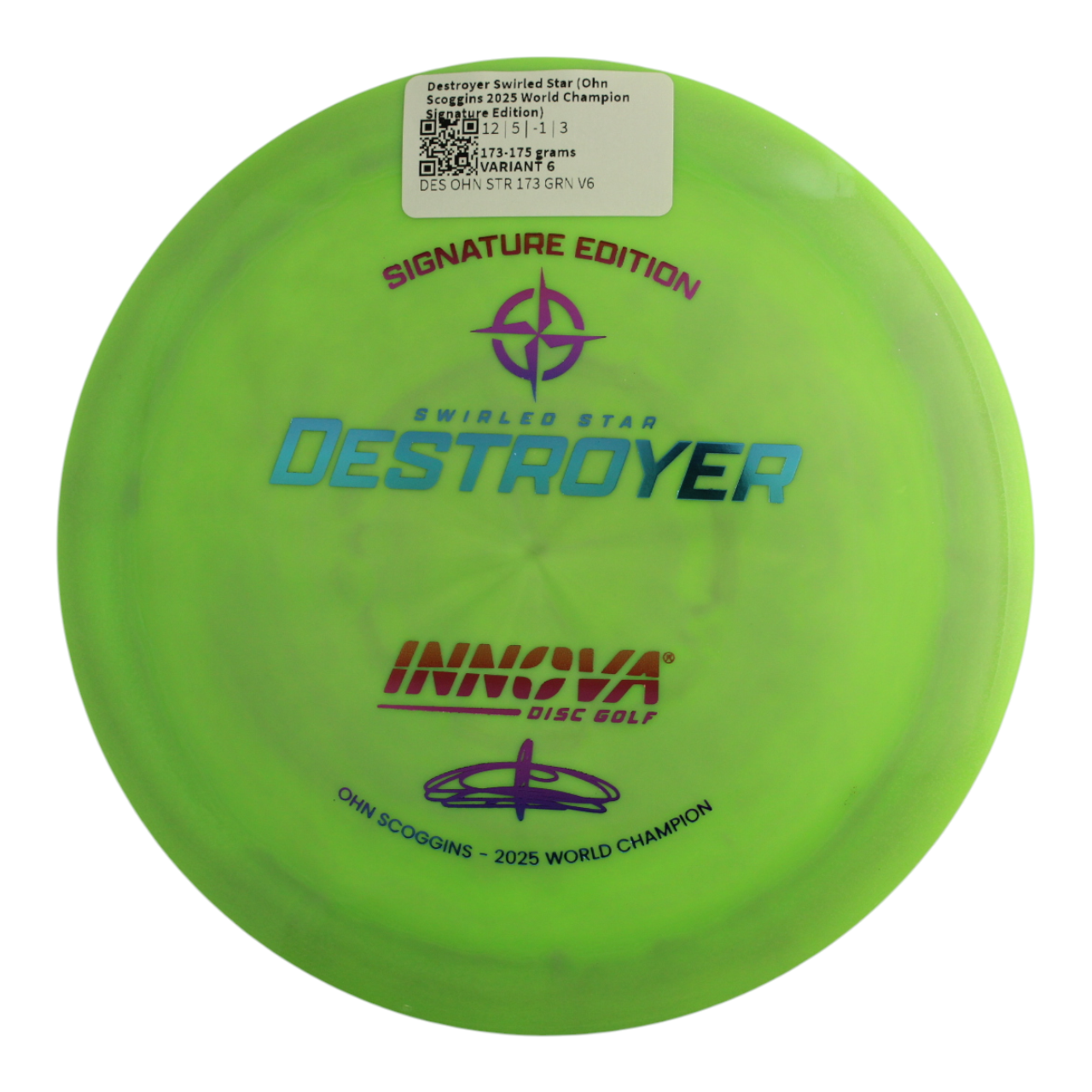 Destroyer Swirled Star (Ohn Scoggins 2025 World Champion Signature Edition)