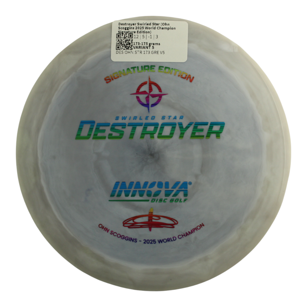 Destroyer Swirled Star (Ohn Scoggins 2025 World Champion Signature Edition)