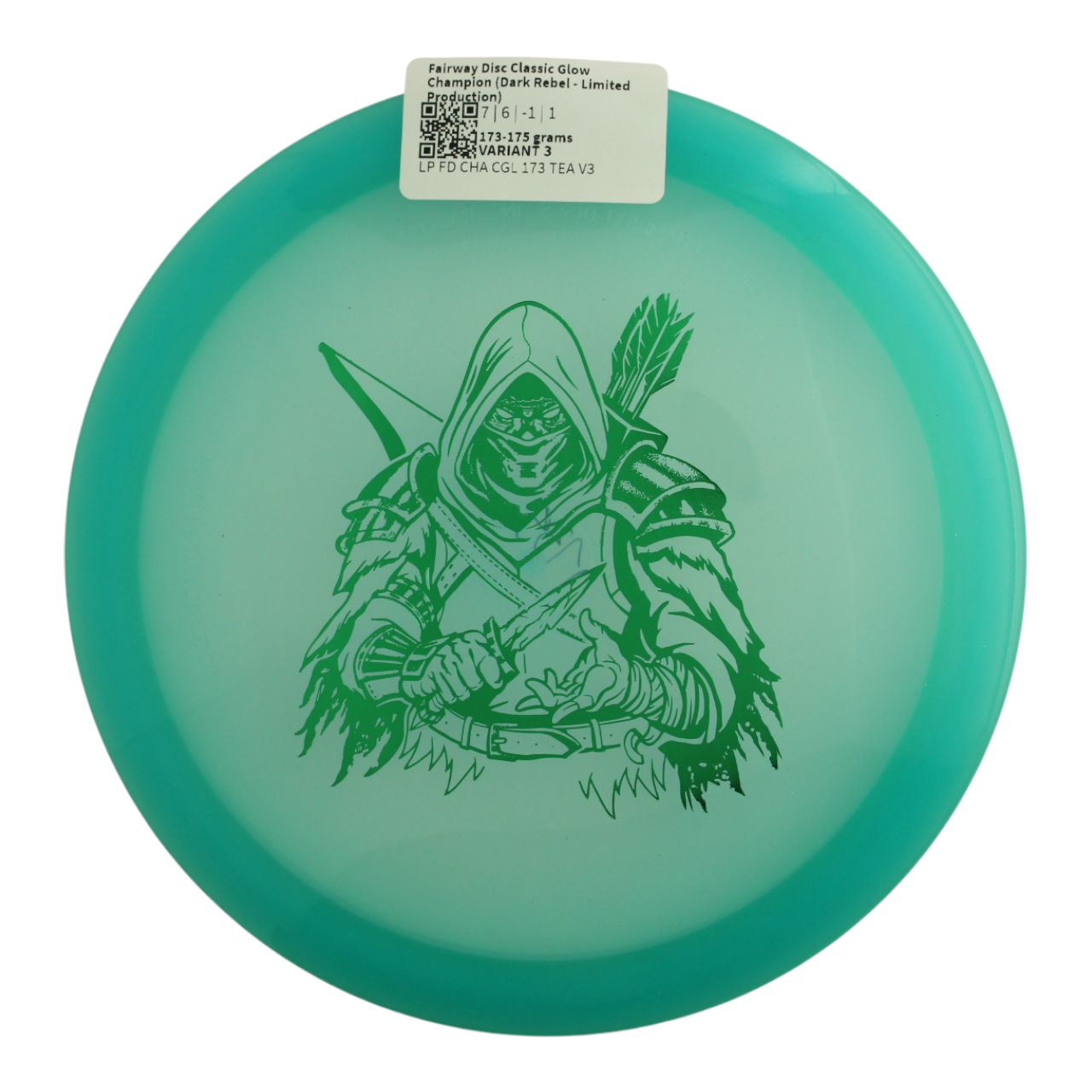 Fairway Disc Champion Classic Glow (Dark Rebel - Limited Production)