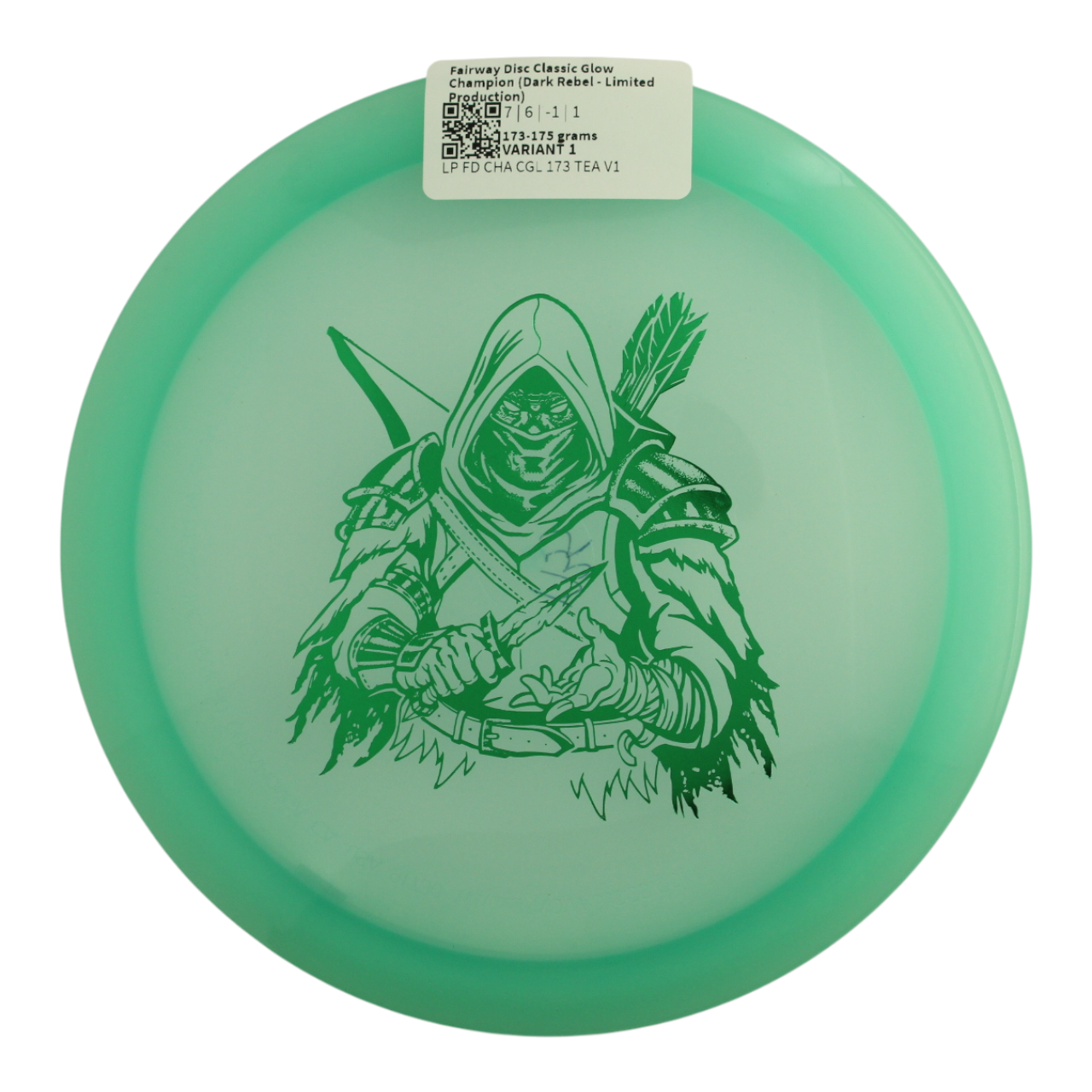Fairway Disc Champion Classic Glow (Dark Rebel - Limited Production)