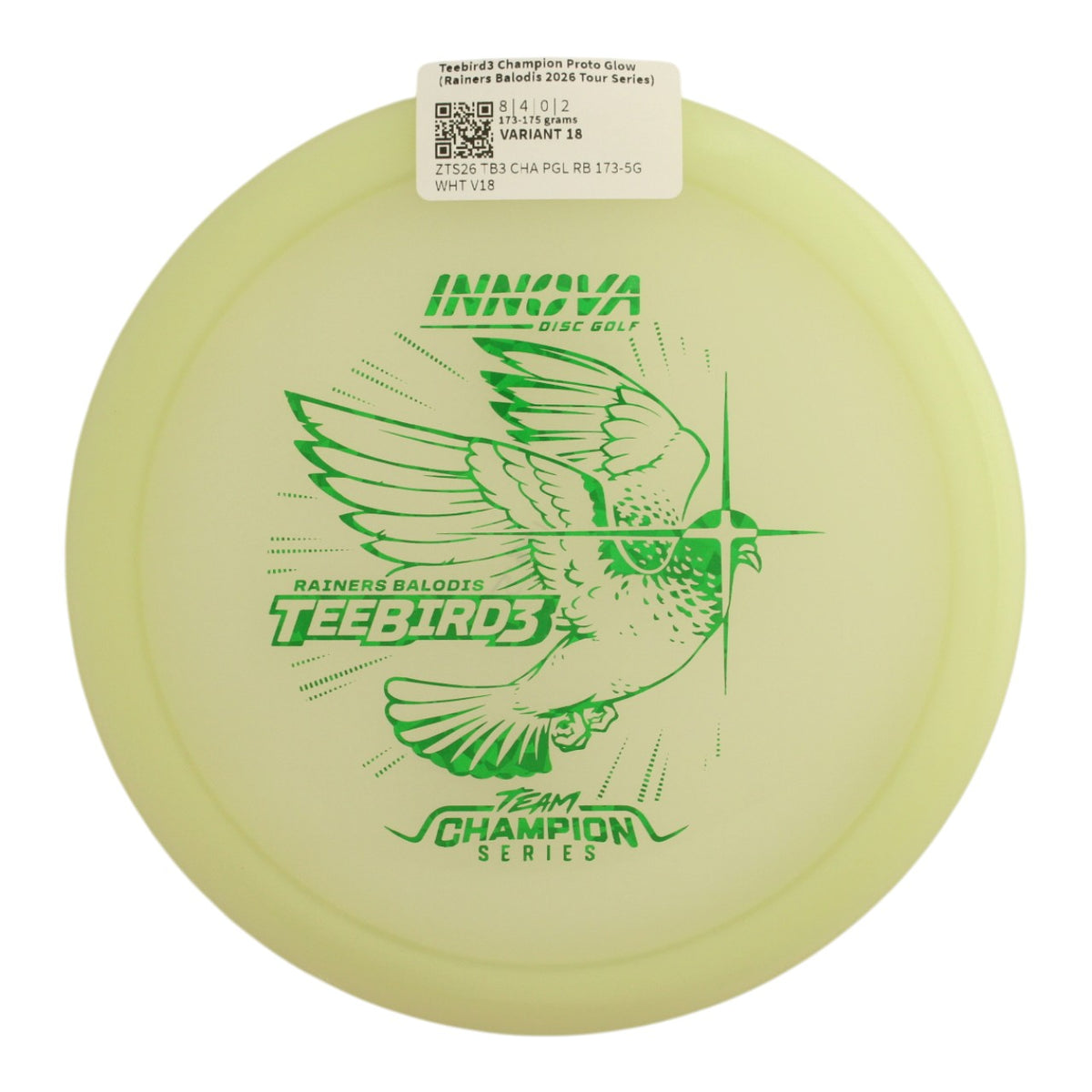 Teebird3 Champion Proto Glow (Rainers Balodis 2026 Tour Series)