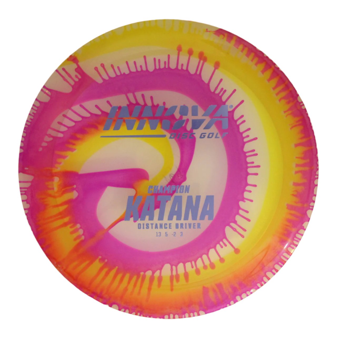 Innova Disc Golf Canada Champion I-Dye Katana Distance Driver Distance Driver Distance Driver Firm grip High durability Stable flight path Resistant to scratches Ideal for advanced players Flexible in cooler conditions Great for distance and control Maintains stability over time Comfortable for grip