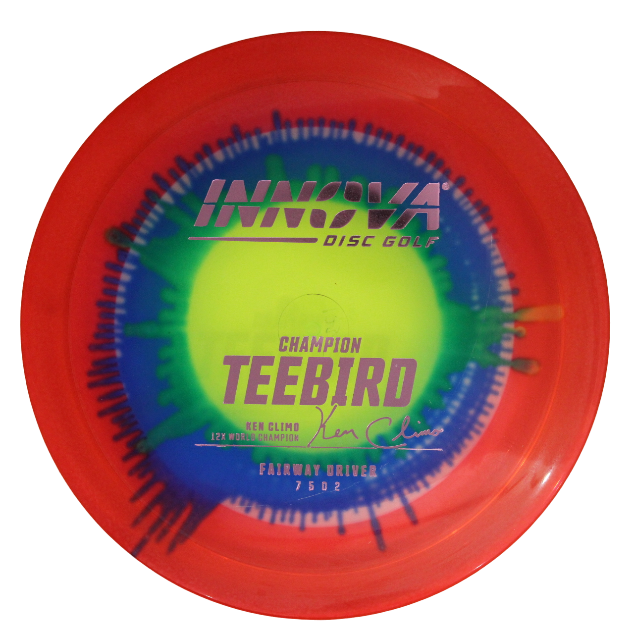 Innova Disc Golf Canada Champion I-Dye Teebird Fairway Driver Fairway Driver Flexible Premium Opaque Weather Resistant High Speed Good Glide Good for Windy Conditions