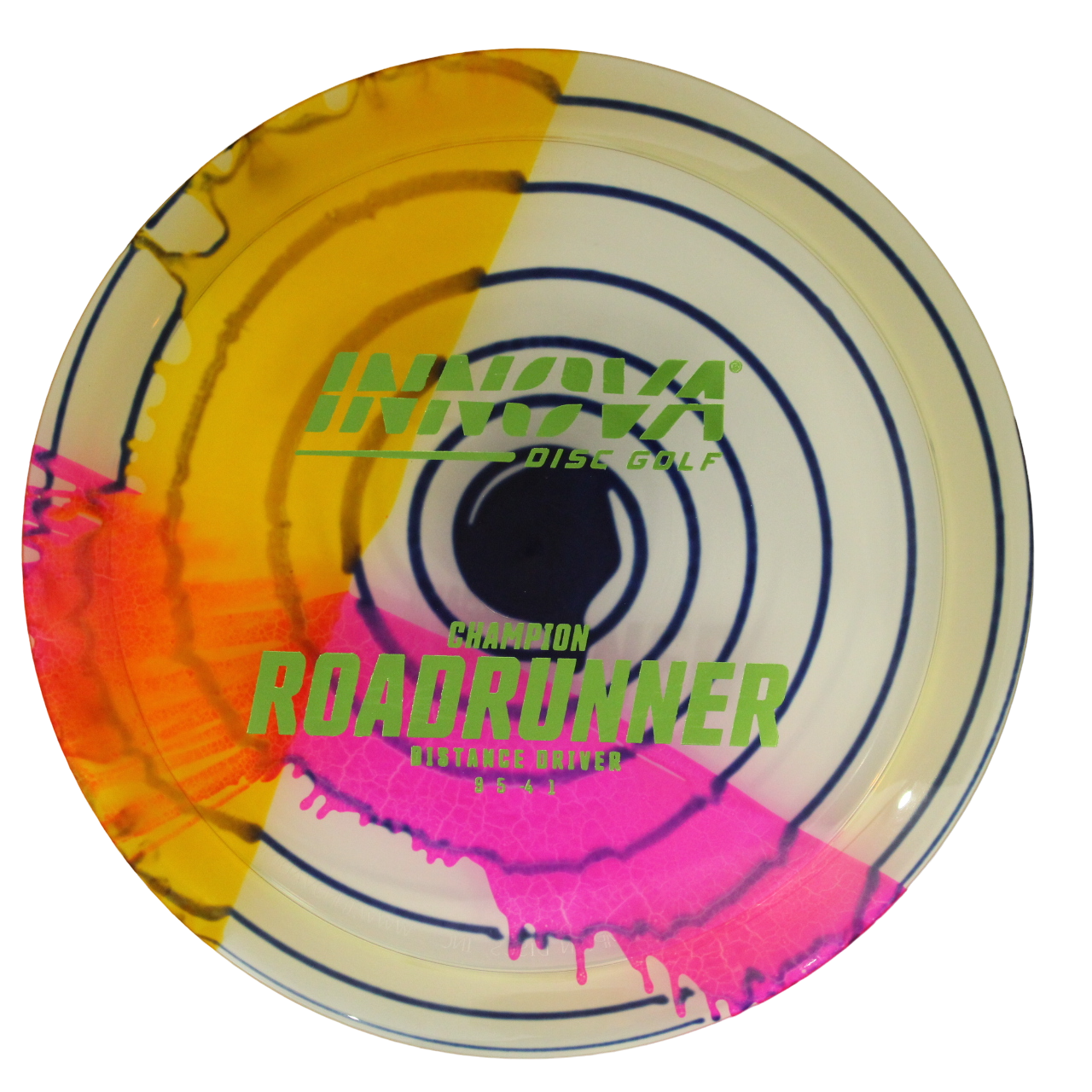 Innova Disc Golf Canada Champion I-Dye Roadrunner Distance Driver INNOVA DISC GOLF CANADA Roadrunner To Be Updated Superior grip Good durability Consistent flight path Suitable for all skill levels Good for distance and control Versatile for different shots