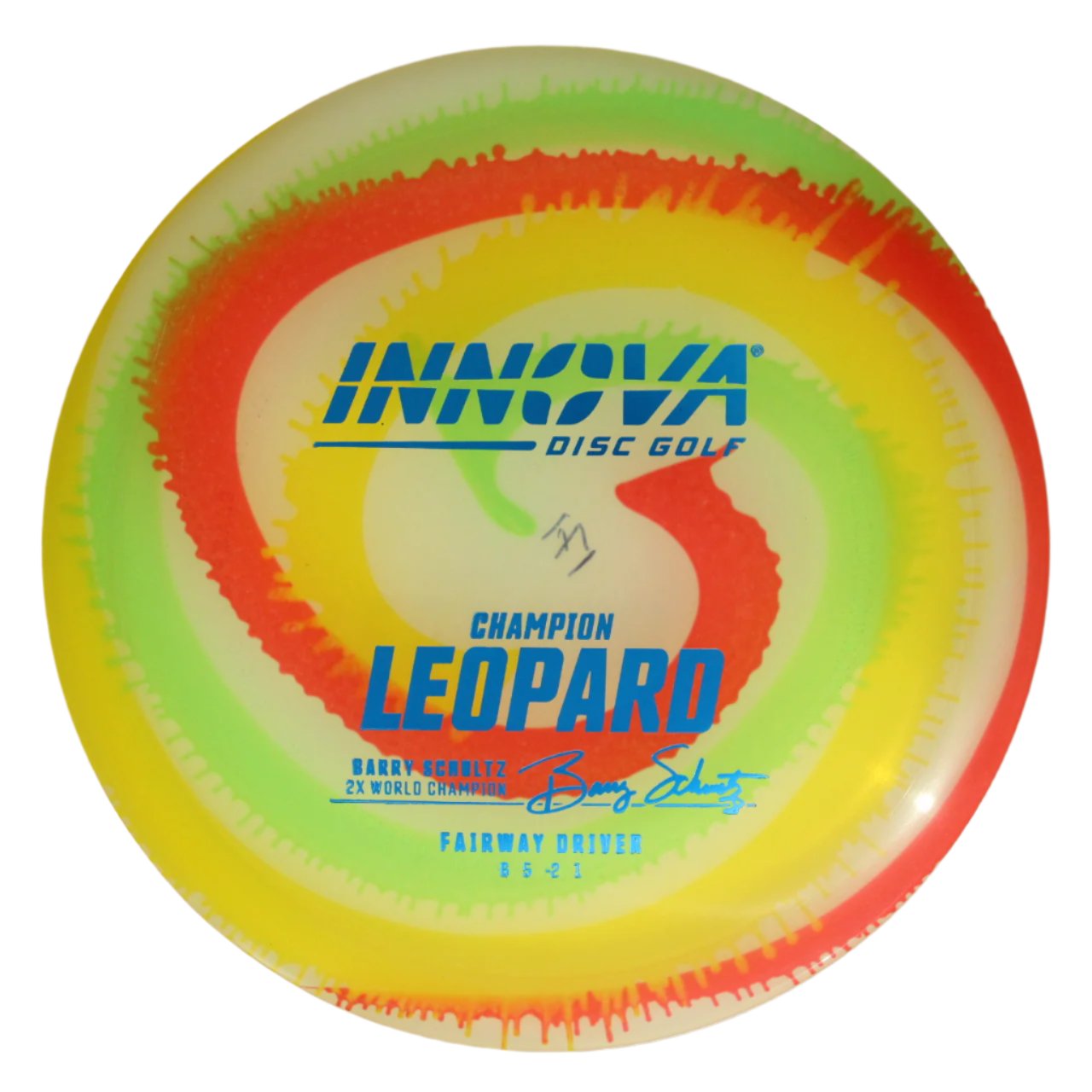 Innova Disc Golf Canada Champion I-Dye Leopard Fairway Driver Innova Disc Golf Canada Champion Leopard Fairway Driver Good Glide Increased Control Versatile good Speed Improved Glide Comfortable Grip Signature Edition High Hold High Flexibility Durable Flex