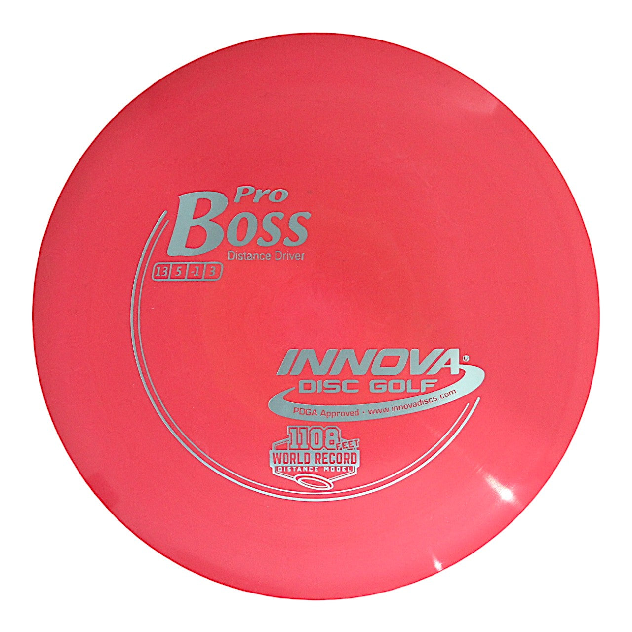 INNOVA DISC GOLF CANADA Boss
Distance Driver Grippy feel Good durability Flexible in cooler conditions Great for distance and control Maintains stability over time Comfortable for grip Lightweight