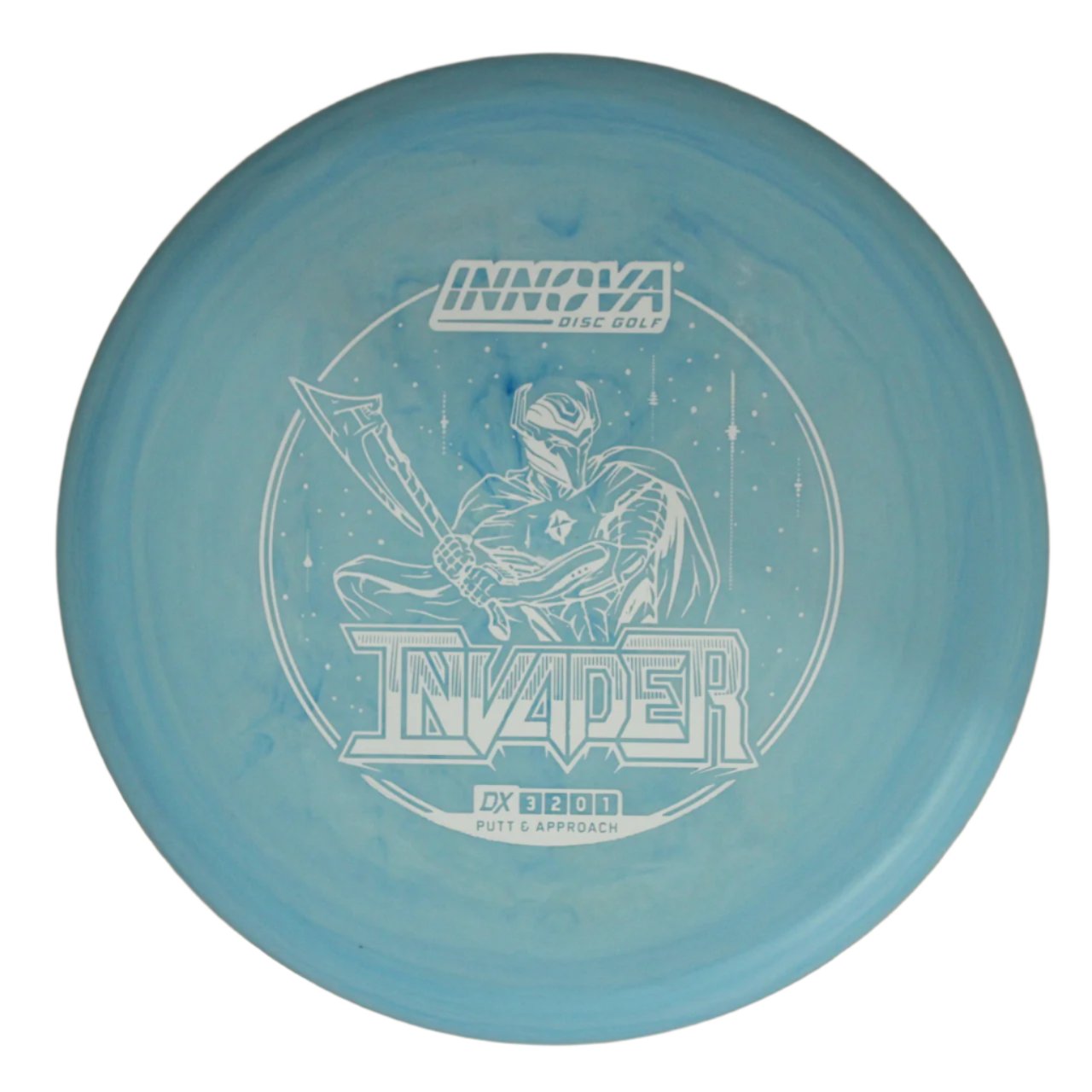 INNOVA DISC GOLF CANADA Invader Putter Hand Moldable Reduced Power Reduced Speed Slow Glide Highly Flexible Wind friendly overstable flat