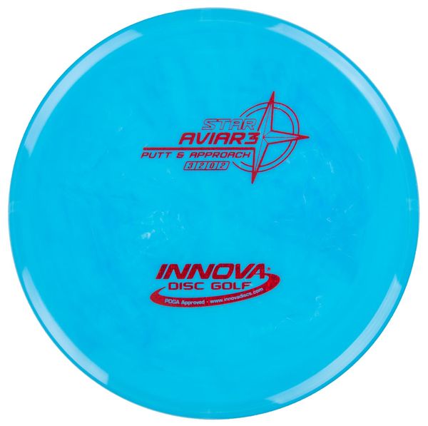 Innova Disc Golf Canada Star Aviar3 Putt & Approach Disc INNOVA DISC GOLF CANADA
PUTT AND APPROACH
STABLE PUTTER
BC ONTARIO
BASE
SPIN PUTTS
ONE DISC ROUNDS
Grippy feel Great durability Flexible in cooler conditions Great for distance and control Maintains stability over time Comfortable for grip