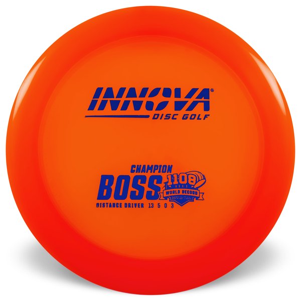 INNOVA DISC GOLF CANADA Boss
Distance Driver Grippy feel Good durability Flexible in cooler conditions Great for distance and control Maintains stability over time Comfortable for grip