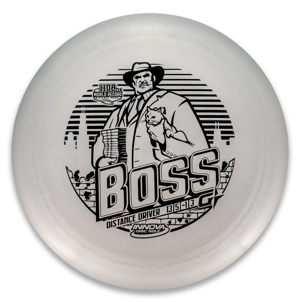 INNOVA DISC GOLF CANADA Boss
Distance Driver Grippy feel Good durability Flexible in cooler conditions Great for distance and control Maintains stability over time Comfortable for grip Lightweight