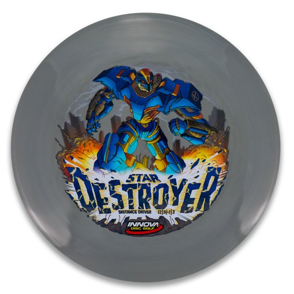 Innova Disc Golf Canada Star Destroyer Distance Driver Distance Driver Slick Finish Versatile Colors Great Durability and grip Overstable Impact Resistant Improved Glide Flexible in cooler conditions Great for distance and control Maintains stability over time Comfortable for grip