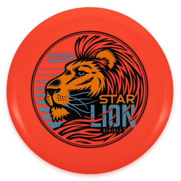 Innova Disc Golf Canada star
Lion Midrange Wind Resistant Moderate Durability Reduced Power Fade Stability Versatile Mold Consistent Control Durable