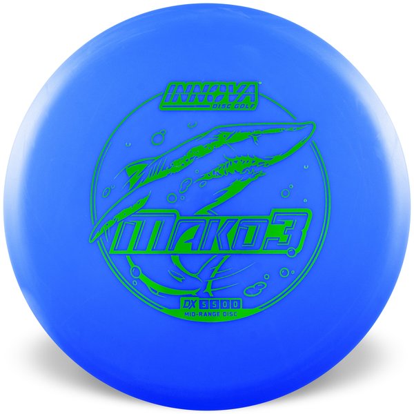 Innova Disc Golf Canada DX Mako3 Midrange Flexible Premium feel Ideal for Controlled Shots Straight Shooter Reliable Fade Great Glide No fade No turn Beginner Friendly