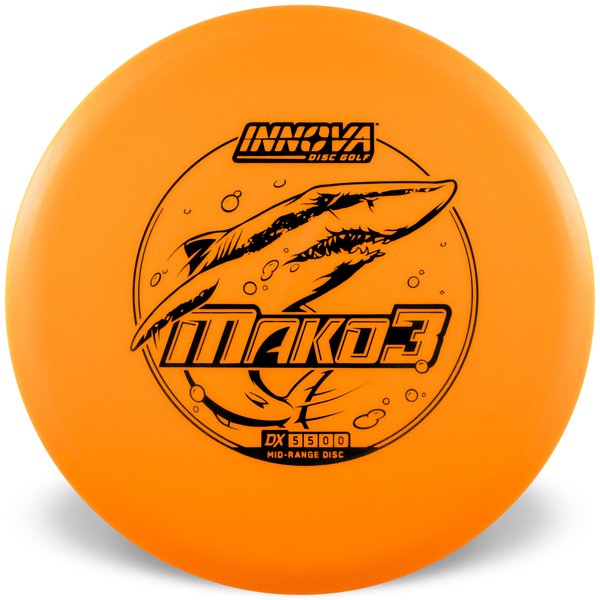 Innova Disc Golf Canada DX Mako3 Midrange Flexible Premium feel Ideal for Controlled Shots Straight Shooter Reliable Fade Great Glide No fade No turn Beginner Friendly