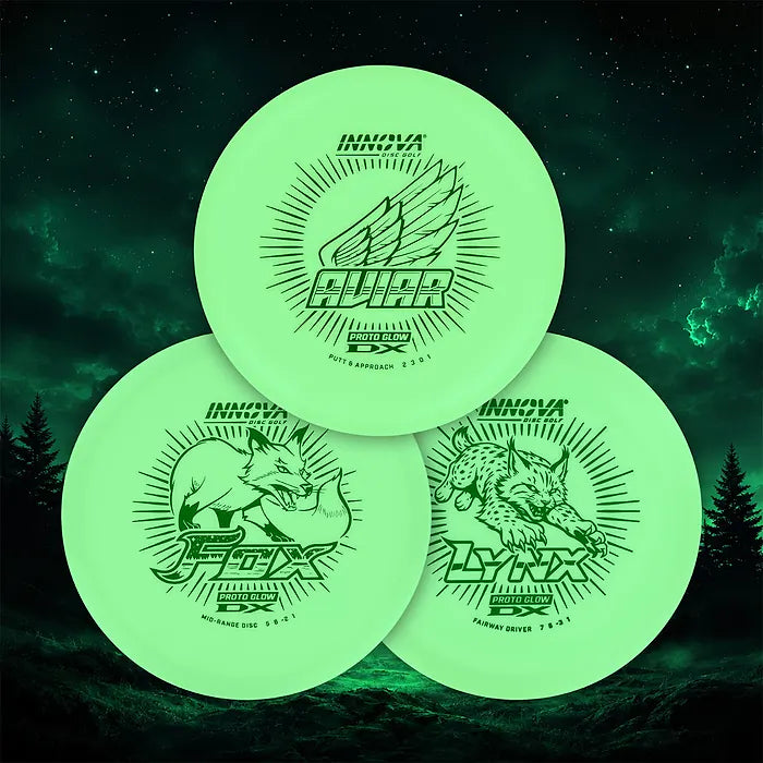 3-Disc DX Proto Glow Disc Golf Set