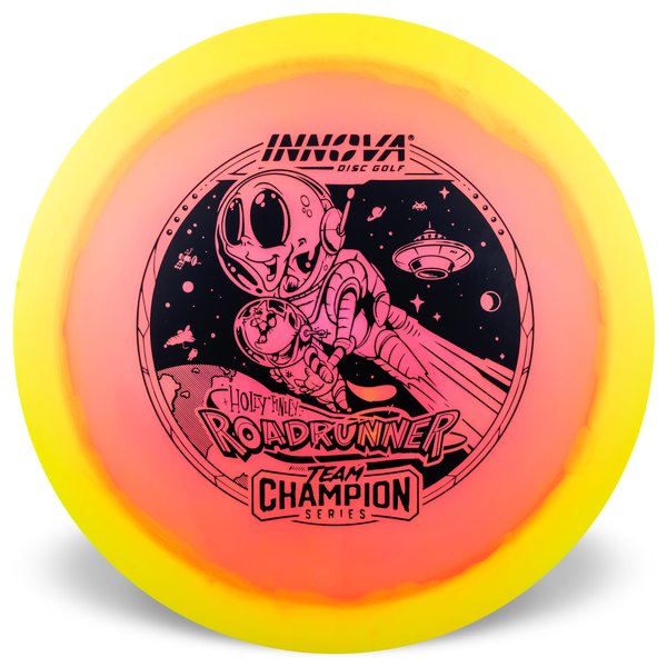 Roadrunner Halo Champion (Holly Finley 2025 Tour Series) Superior grip Great durability Consistent flight path Understable Suitable for all skill levels Good for distance and control Versatile for different shots good glide