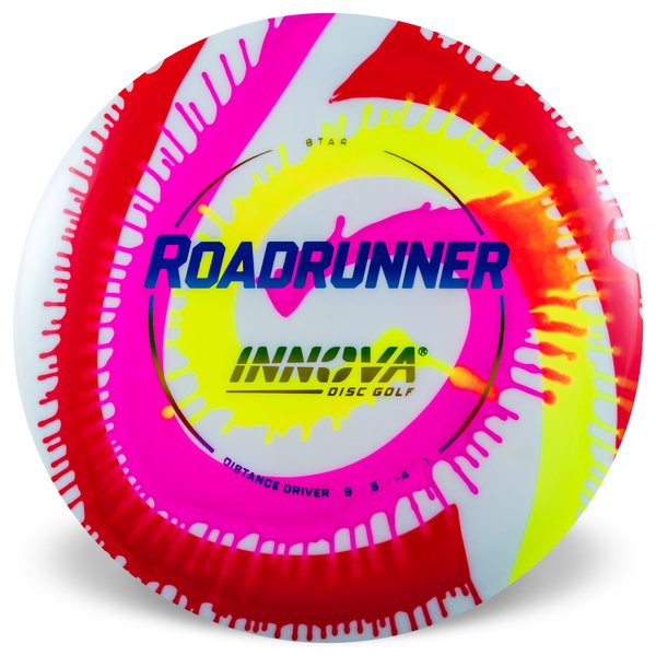 Innova Disc Golf Canada Star I-
Dye Roadrunner Distance Driver INNOVA DISC GOLF CANADA Roadrunner Superior grip Good durability Consistent flight path Suitable for all skill levels Good for distance and control Versatile for different shots