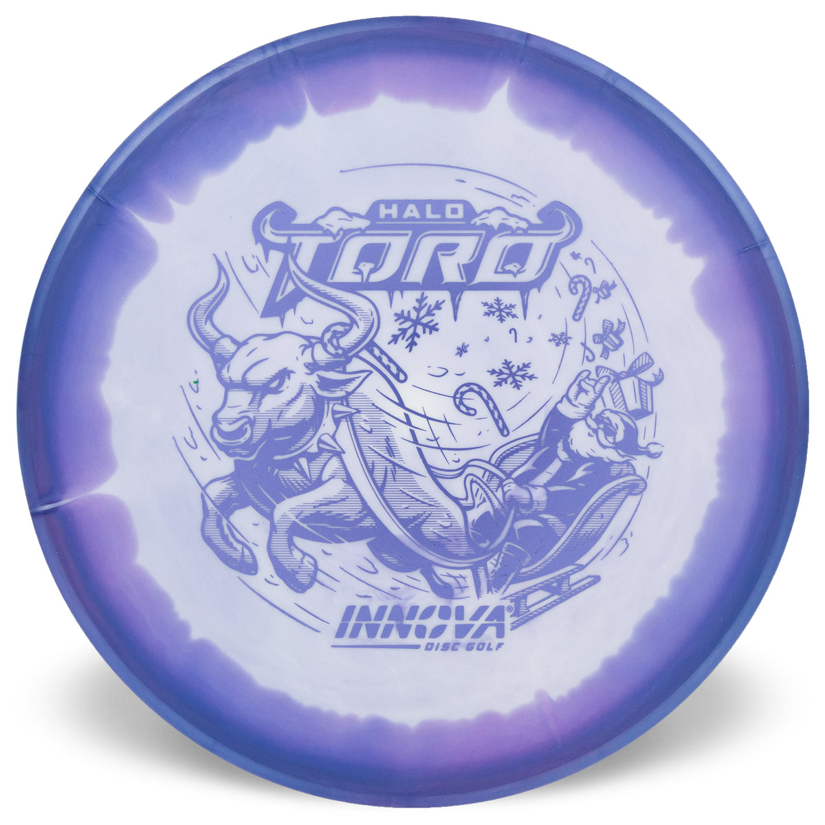 Innova Disc Golf Canada Halo Star Toro Mid-Range Disc Putter Flexible Premium Opaque Christmas Soft Grip Reliable Fade Comfortable Feel Controlled Turn grippy durable flat top