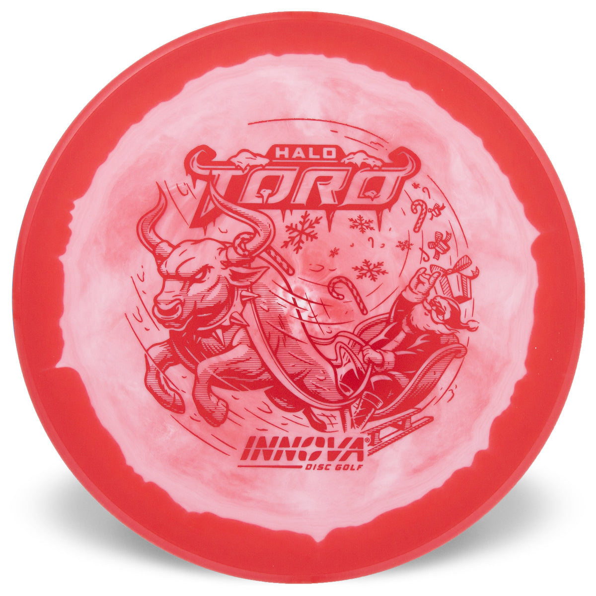 Innova Disc Golf Canada Halo Star Toro Mid-Range Disc Putter Flexible Premium Opaque Christmas Soft Grip Reliable Fade Comfortable Feel Controlled Turn grippy durable flat top
