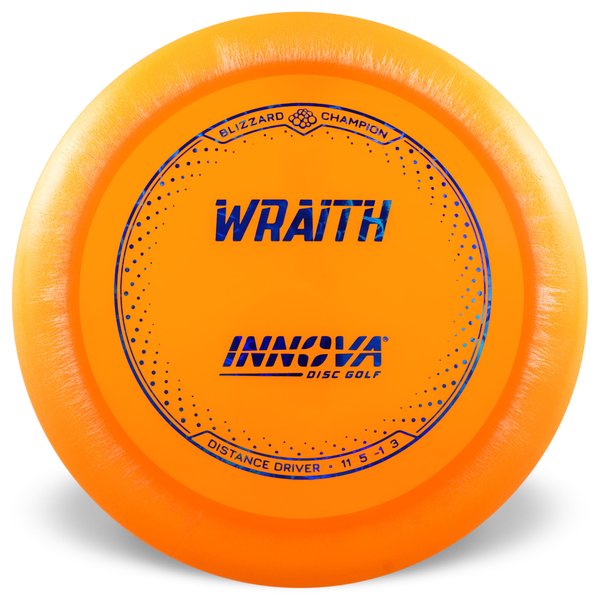 Innova Disc Golf Canada Champion Wraith Distance Driver Distance Driver Overstable Cold Reliable Experienced Players Headwind Use Highly Flexible Weather Consistent high glide forehand friendly