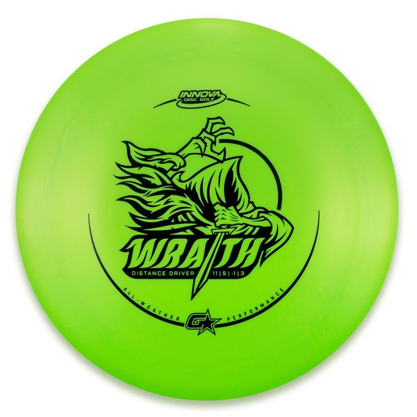 Innova Disc Golf Wraith Distance Driver Overstable Cold Reliable Experienced Players Headwind Use grippy plastic all Weather Consistent high glide forehand friendly good grip soft