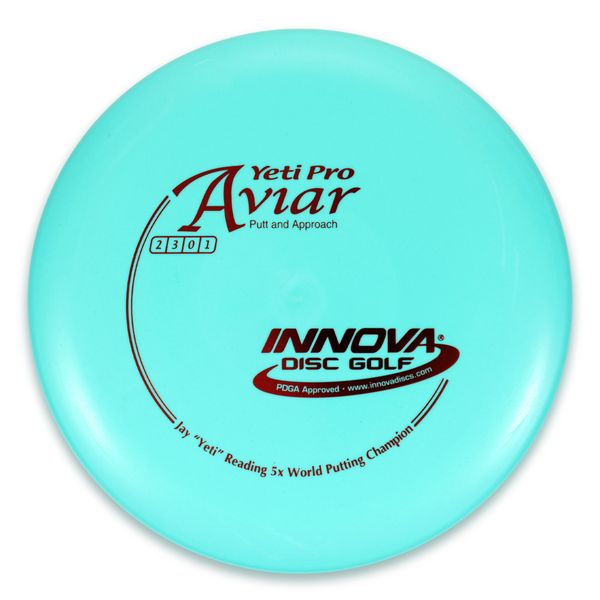 Innova Disc Golf Canada Yeti Pro Aviar Putt & Approach Disc Soft grip	Moderate durability	Best for putters and approaches	Good for beginners	Excellent for touch shots	Retains grip even when wet
