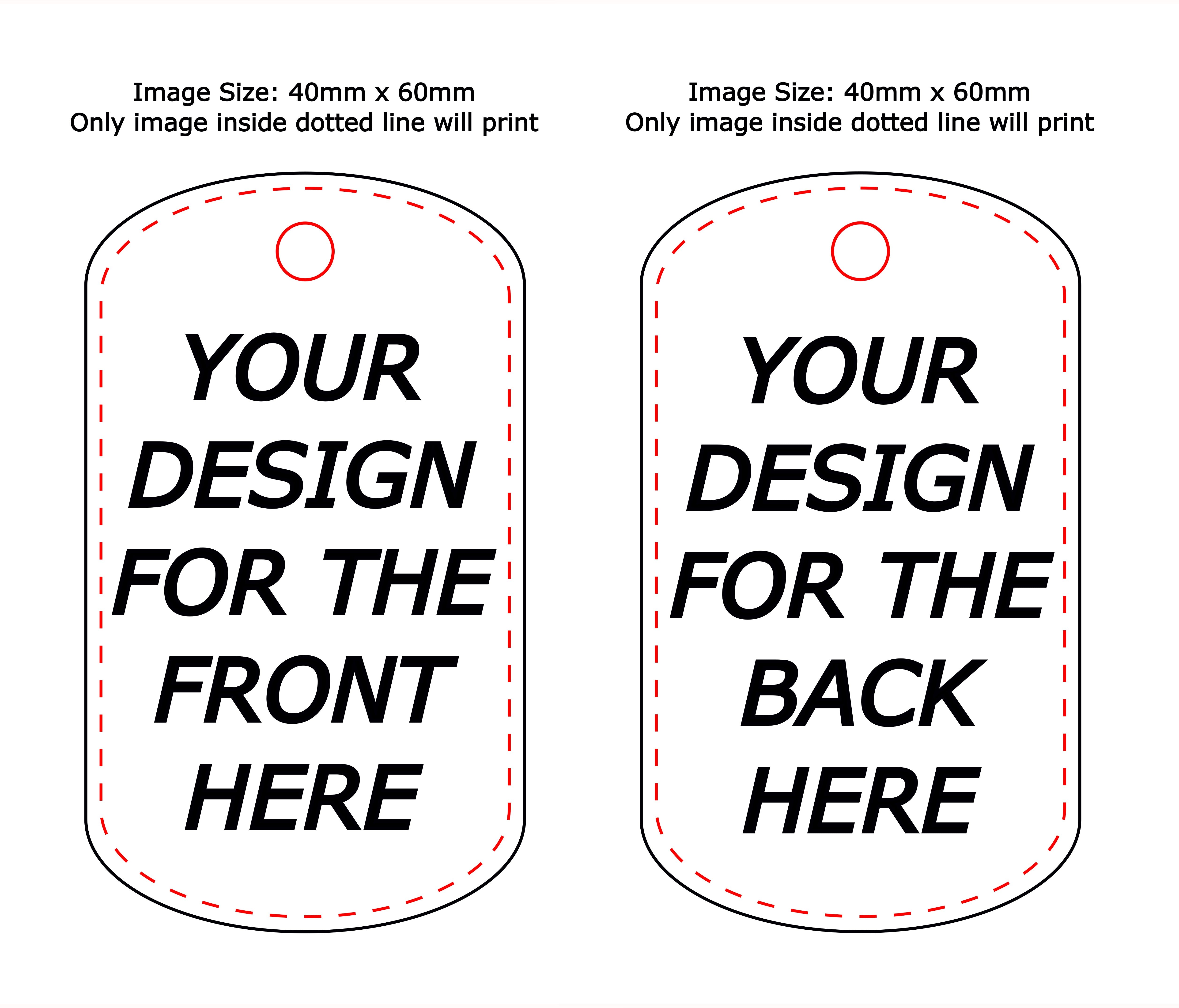 Custom INNColour Bag Tags (Double Side Print)