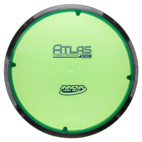 Innova Disc Golf Canada Champion Atlas Grippy feel	Good durability	Flexible in cooler conditions	Great for distance and control	Maintains stability over time	Comfortable for grip
