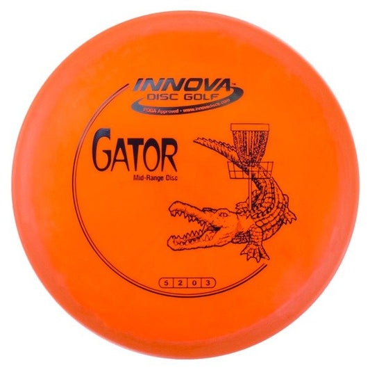 INNOVA DISC GOLF CANADA	Gator
Midrange	Good Fade	Easy Grip	Sleek Finish	Power Flex	Vibrant Colors	Increased Stability Good DURABILITY stable low glide 
