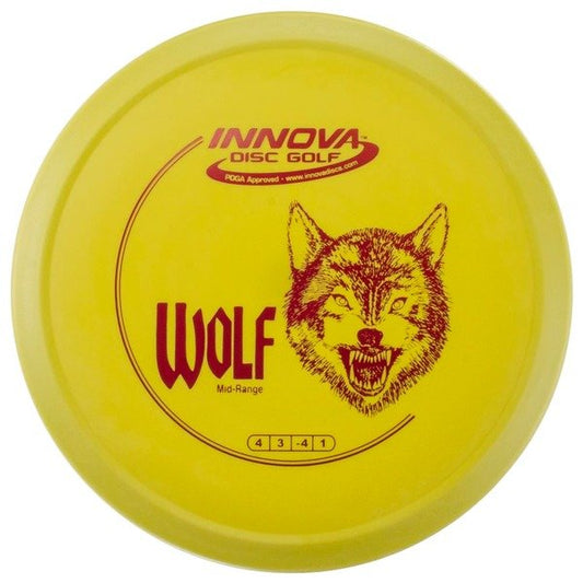 INNOVA DISC GOLF CANADA
Wolf DX	Midrange understable	Flat Releases	Smoothes over time Quick release	Grips Well	Cost Effective	Low Stress	High Grip
