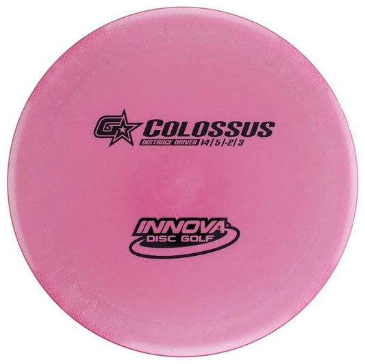 INNOVA DISC GOLF CANADA	Colossus	Distance Driver
Slick Finish	Versatile Colors	Most Durable	Overstable	Impact Resistant	Improved Glide overstable
