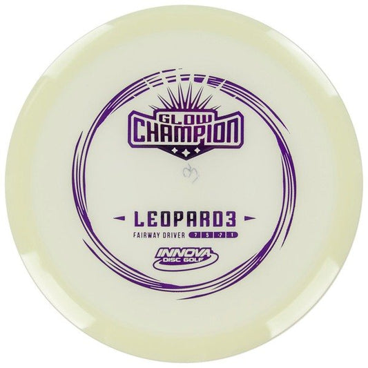 Innova Disc Golf Canada  Glow Leopard3  Fairway Driver	Excellent grip	Lightweight options available	Great durability	Good for beginners	good pricing	Great for learning techniques Glow smooth finish good glide good grip
