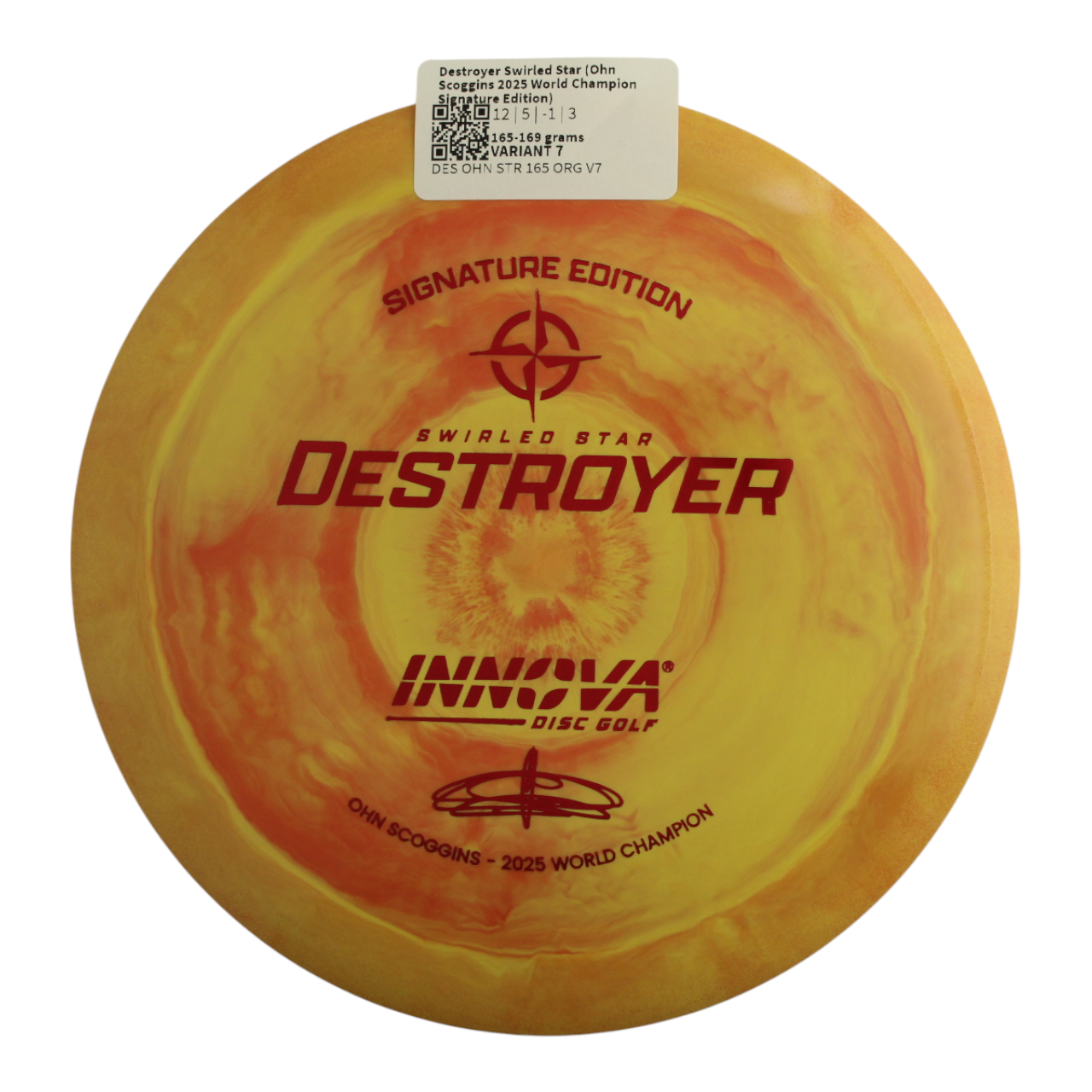Destroyer Swirled Star (Ohn Scoggins 2025 World Champion Signature Edition)
