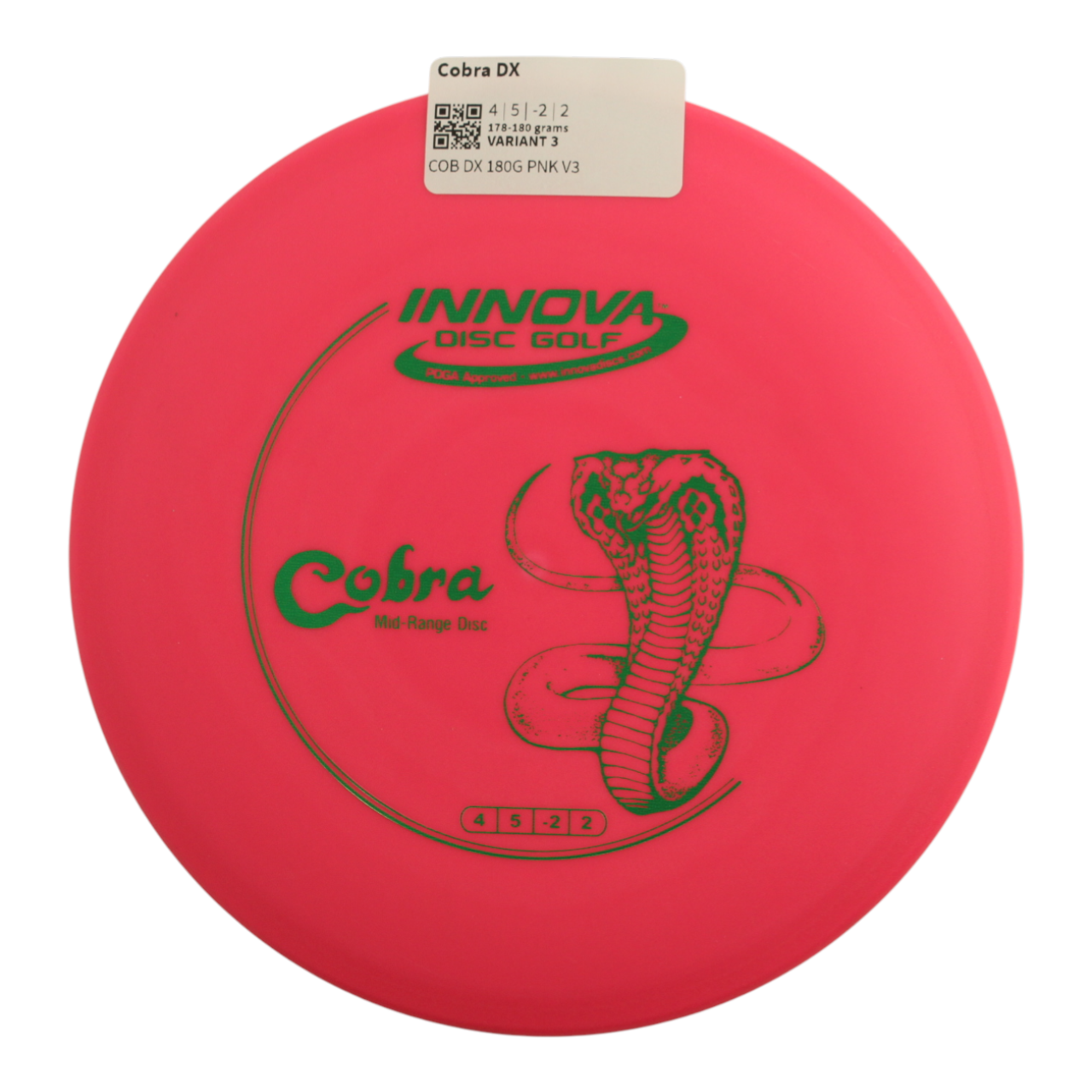 INNOVA DISC GOLF CANADA	Cobra	Midrange
Excellent grip	Lightweight options available		Good for beginners		Great for learning techniques
Grippy feel	Flexible in cooler conditions	Great for distance and control	Maintains stability over time	Comfortable for grip
